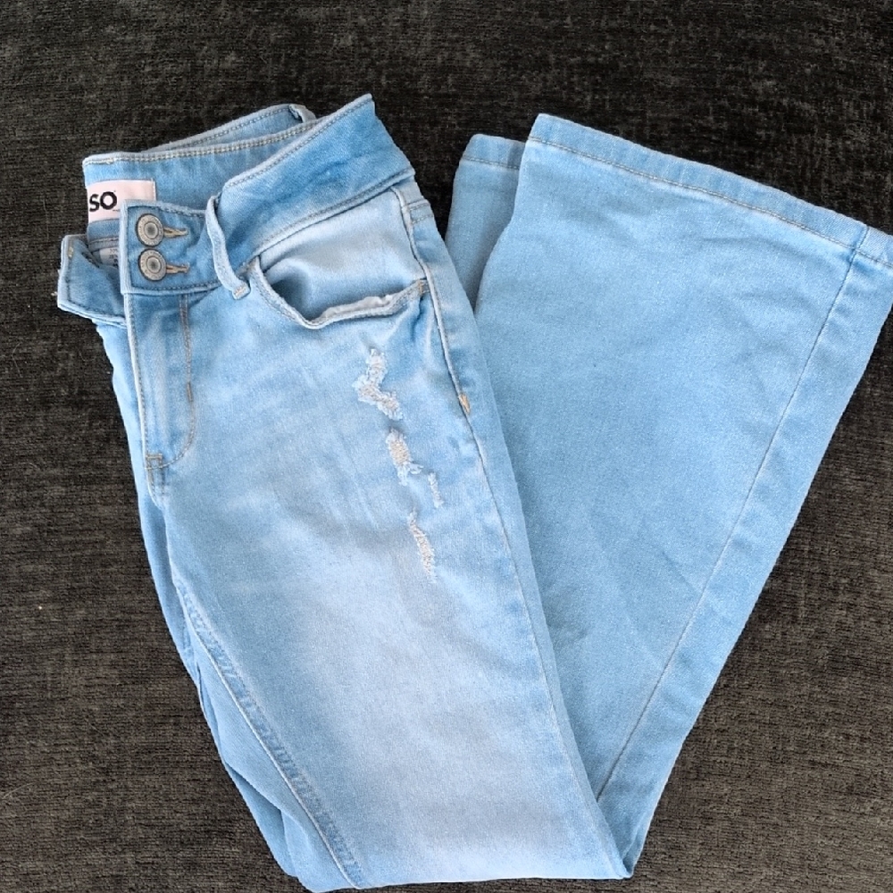 SO Light Blue Flare Jeans